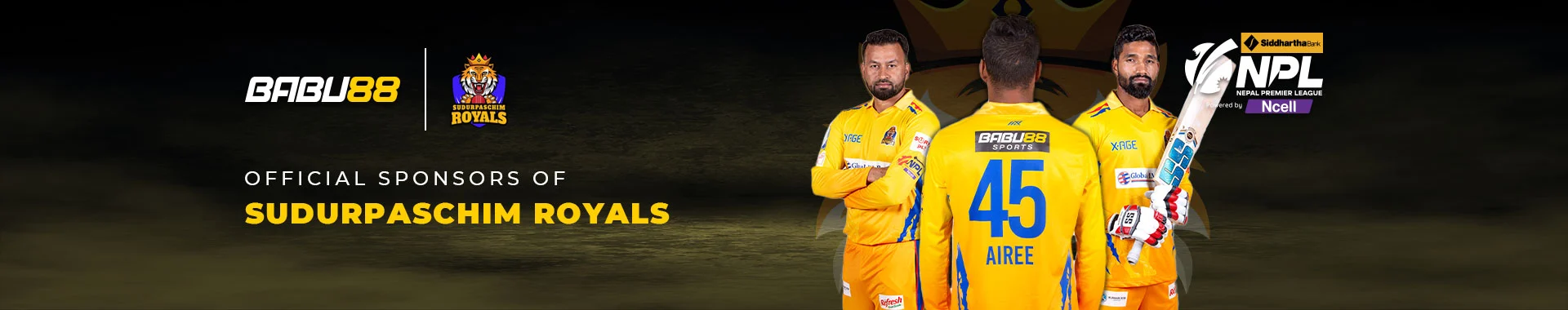 Babu88 Official Sponsors of Sudurpaschim Royals